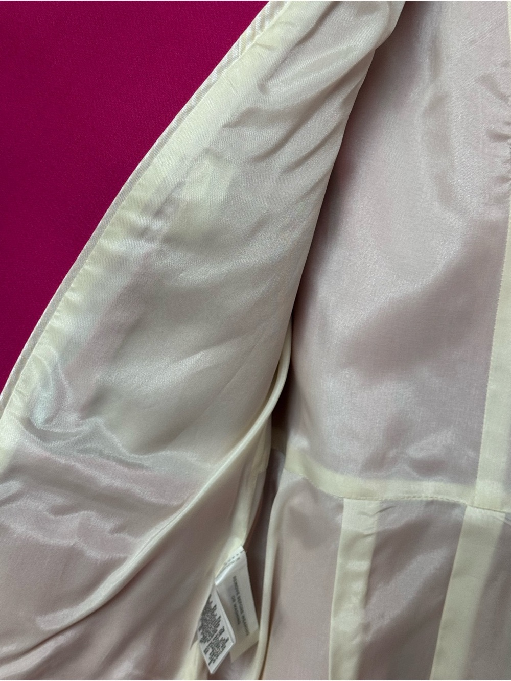 LOFT Women's Hot Pink Open-Front Blazer Jacket and Blouse, Jacket 14, Blouse L - Picture 4 of 11